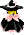 Marisa's back sprite in Embodiment of Scarlet Devil