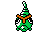 Caterpie's sprite from Pokémon Pinball