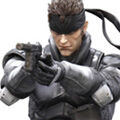 Solid Snake Play Arts Kai figurine icon from the Metal Gear 25th Anniversary website.