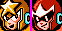 Star Man and Proto Man's portraits next to each other for comparison. Note the shapes of their helmets and the "earpiece"