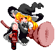 Marisa's boss sprite in Unfinished Dream of All Living Ghost