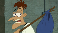 Doof living in the sewers