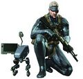 Old Snake with the Metal Gear Mk. II.