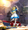 Teddie dressed as Alice in Persona 4 Arena