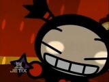 Pucca disguised as Garu in "Dance, Pucca, Dance
