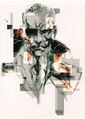Artwork of Big Boss in Metal Gear Solid 4: Guns of the Patriots.