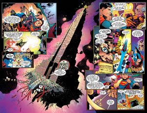 Mxyztplk created his own dimension devoid of physical laws in which Superman had to travel trough infinite doors leading to different universes, different times, different realities in order to reach his son.jpg