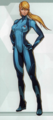 Samus Aran as she appears in Metroid: Samus Returns.