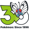 Butterfree's art for Pokémon's 30th anniversary