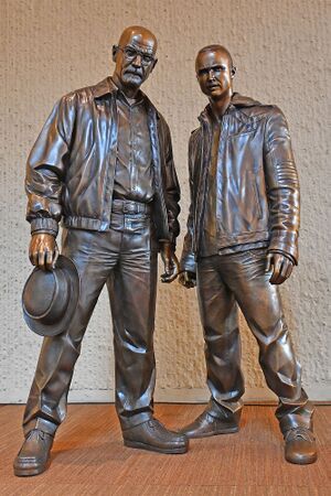 Jesse and walt statues.jpg