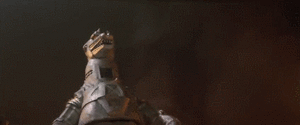 Godzilla and Mechagodzilla Beam Lock.gif