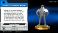 Starman's trophy in Super Smash Bros. for Wii U and 3DS.