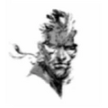 Artwork of Naked Snake for the Metal Gear Solid 4: Database.