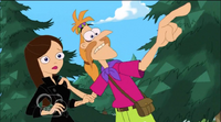 Doofenshmirtz dressed as a hippie