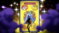 The World tarot card in the JoJo's Bizarre Adventure: Stardust Crusaders anime adaption