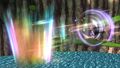 Supreme Kai of Time Chronoa performing her Chaos Wall Evasive Skill in Xenoverse 2