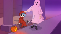 Spooky in costume