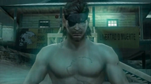 Big Boss' snake-shaped scar in Metal Gear Solid: Peace Walker.