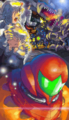 Metroid Fusion's artwork gave various brief insights into Samus' early life.