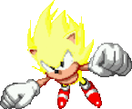 Super Sonic Sprite Artwork