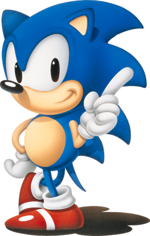 Sonic 1 Sonic the Hedgehog Artwork.png