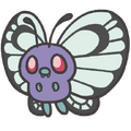 Butterfree's sprite from Pokémon Smile