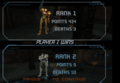 Two Samus' in multiplayer mode of Metroid Prime 2