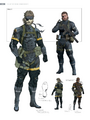 Concept art and the final model of Big Boss for Metal Gear Solid V: Ground Zeroes.