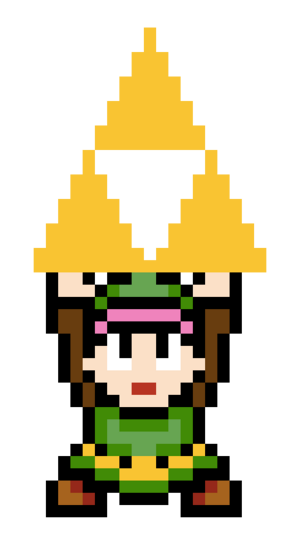 Alttp link holding triforce sprite by eri tchi d4lcrgy-fullview.png
