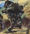 Metal Gear D as depicted on the cover of Metal Gear 2: Solid Snake.