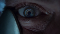 The Bullseye symbol in Dex's eye