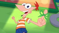 Phineas trying to raise aglet awareness