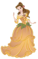 Belle in a flora themed dress