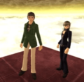 The protagonist and Nemissa's outfits in Shin Megami Tensei IMAGINE