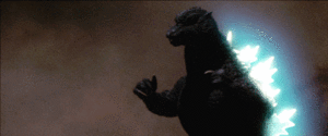 Keizer Ghidorah overwhelming Godzilla.gif