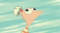 Phineas with his eyes crossed