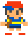 Ness as he appears in Super Mario Maker, serving as an amiibo costume for Mario.