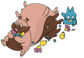 Greedent's art from Pokécology