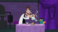 Doofenshmirtz and Perry have tea