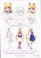 Character designs for Usagi Tsukino and Sailor Moon in the August 2014 issue of Anime CUTiE