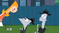 Phineas in a noir style