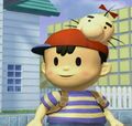 Ness as he appears in the intro movie for Super Smash Bros. Melee.