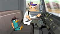 Doofenshmirtz in a trucker outfit