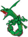 Official Rayquaza of artwork for Pokémon Black and White