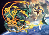 Official Artwork of Rayquaza