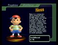 Ness's primary trophy in Super Smash Bros. Melee.