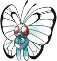 Butterfree's render art from Pokémon Red & Green