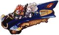 Although the Jetbike is used in the future for the first time, in the image, Crono is riding with Ayla. This could be easily explained as Crono goes back to the future and races against Johnny again.