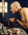 Walter White shaving