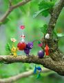 Artwork of the Pikmin family, used for the European cover art.